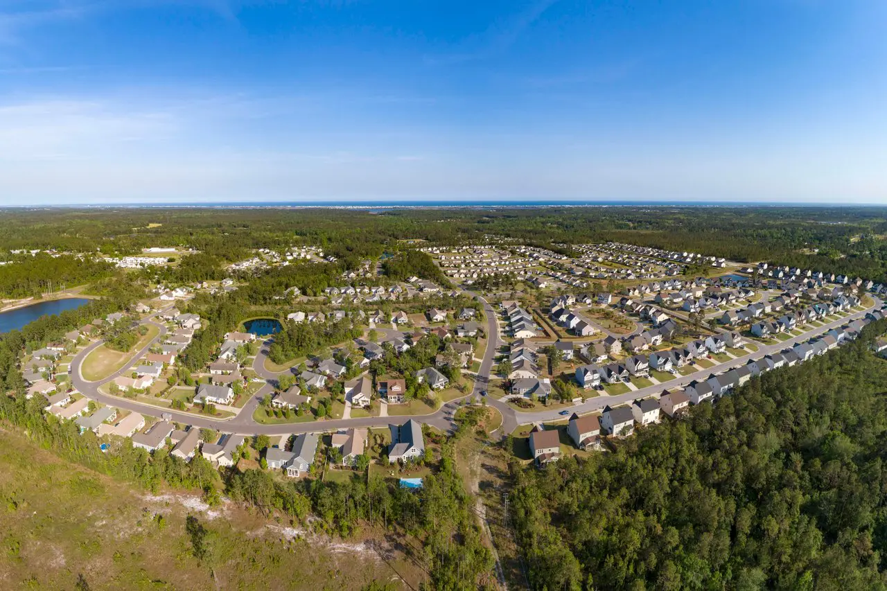 Holly Ridge NC aerial view Onslow County