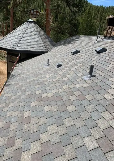 F-WAVE REVIA synthetic shingle roof