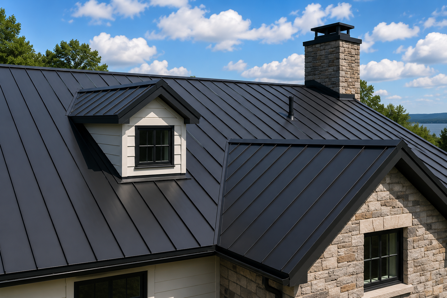 Standing seam metal roof